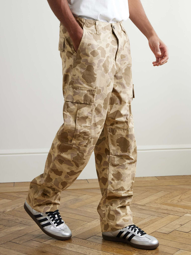Aviation Straight-Leg Camouflage-Print Cotton-Twill Cargo Trousers 3