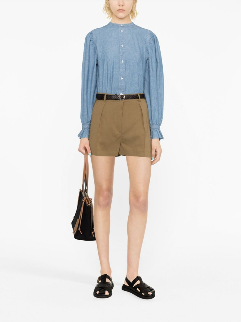 Sportmax high-waist pleated shorts outlook