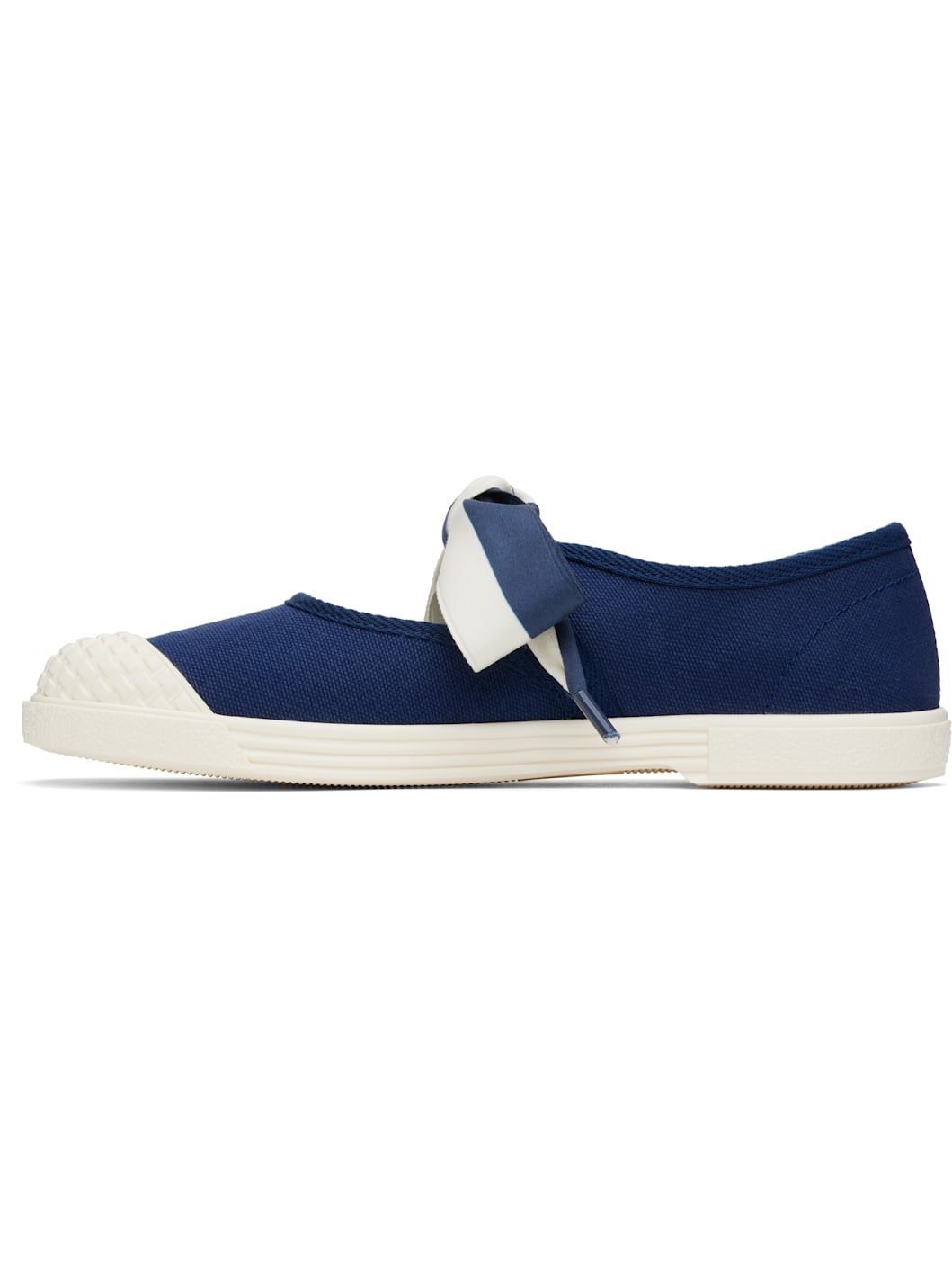 Blue & Off-White Bay By Bay Ballerina Sneakers - 3
