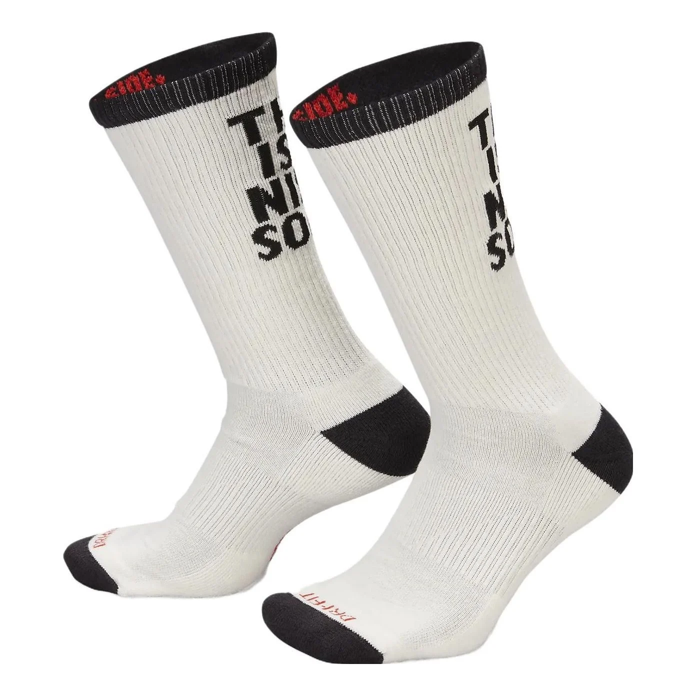 Nike Everyday Plus Cushioned Crew Socks 'Sail Black' FB3272-635 - 1