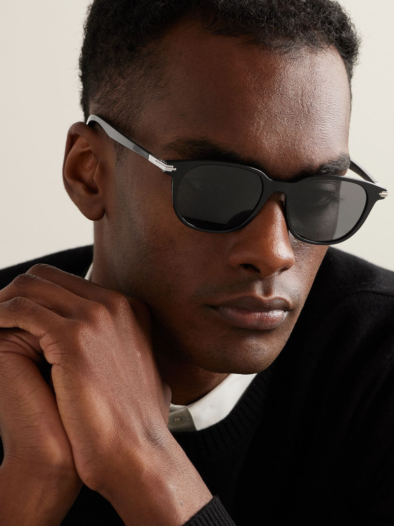Dior DiorBlackSuit S12I D-Frame Acetate Sunglasses Black outlook