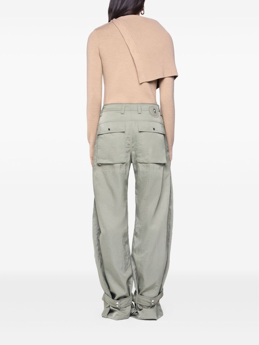 asymmetric ribbed sweater - 3