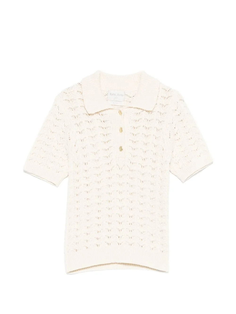 openwork polo shirt - 1