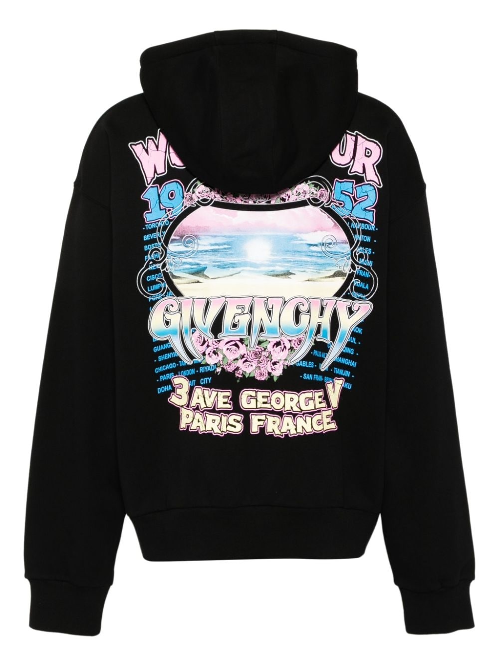 logo-print hooded jacket - 2