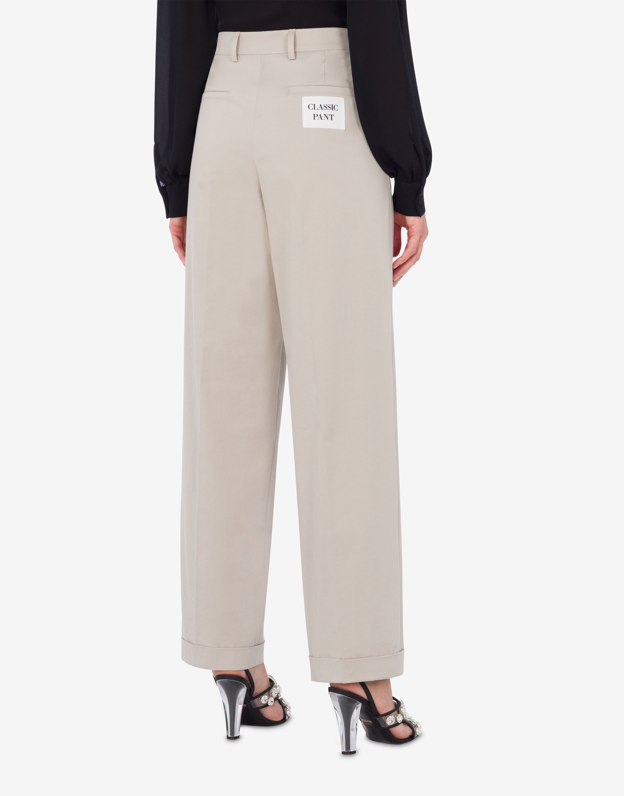 STRETCH COTTON CANVAS TROUSERS - 3