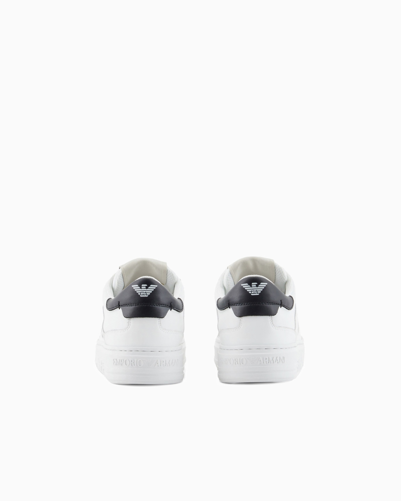 Leather sneakers with back eagle - 4
