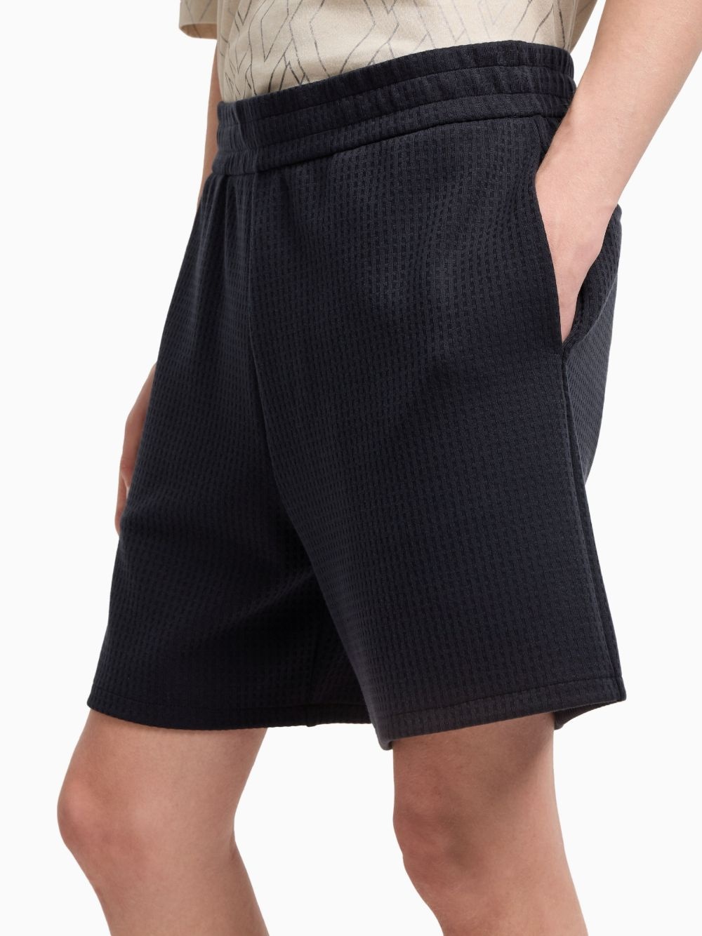 textured track shorts - 5