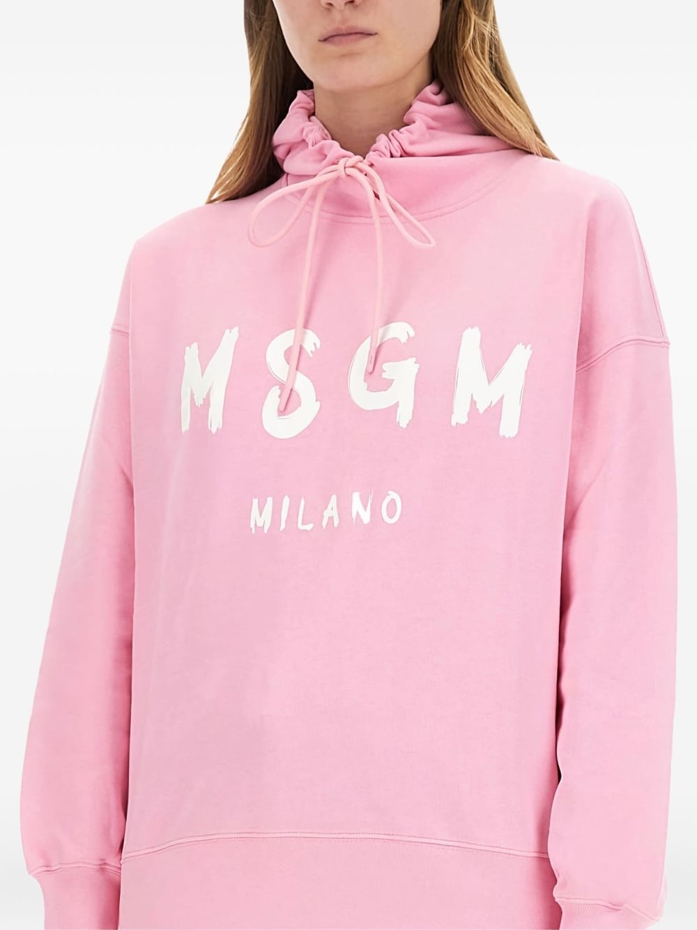 logo-printed hoodie - 3