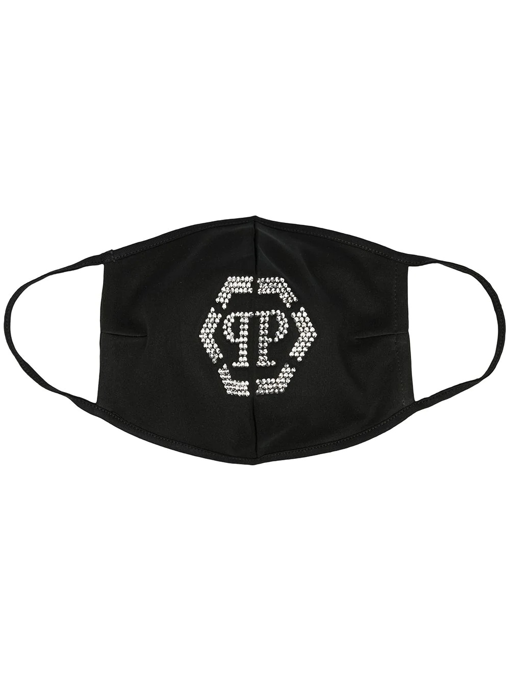 studded logo face mask - 1