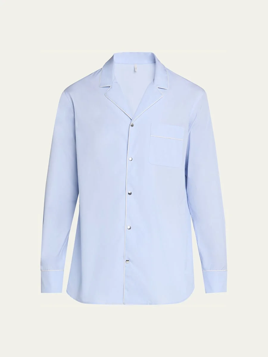 Men's Fil-a-Fil Cotton Long-Sleeve Shirt - 1