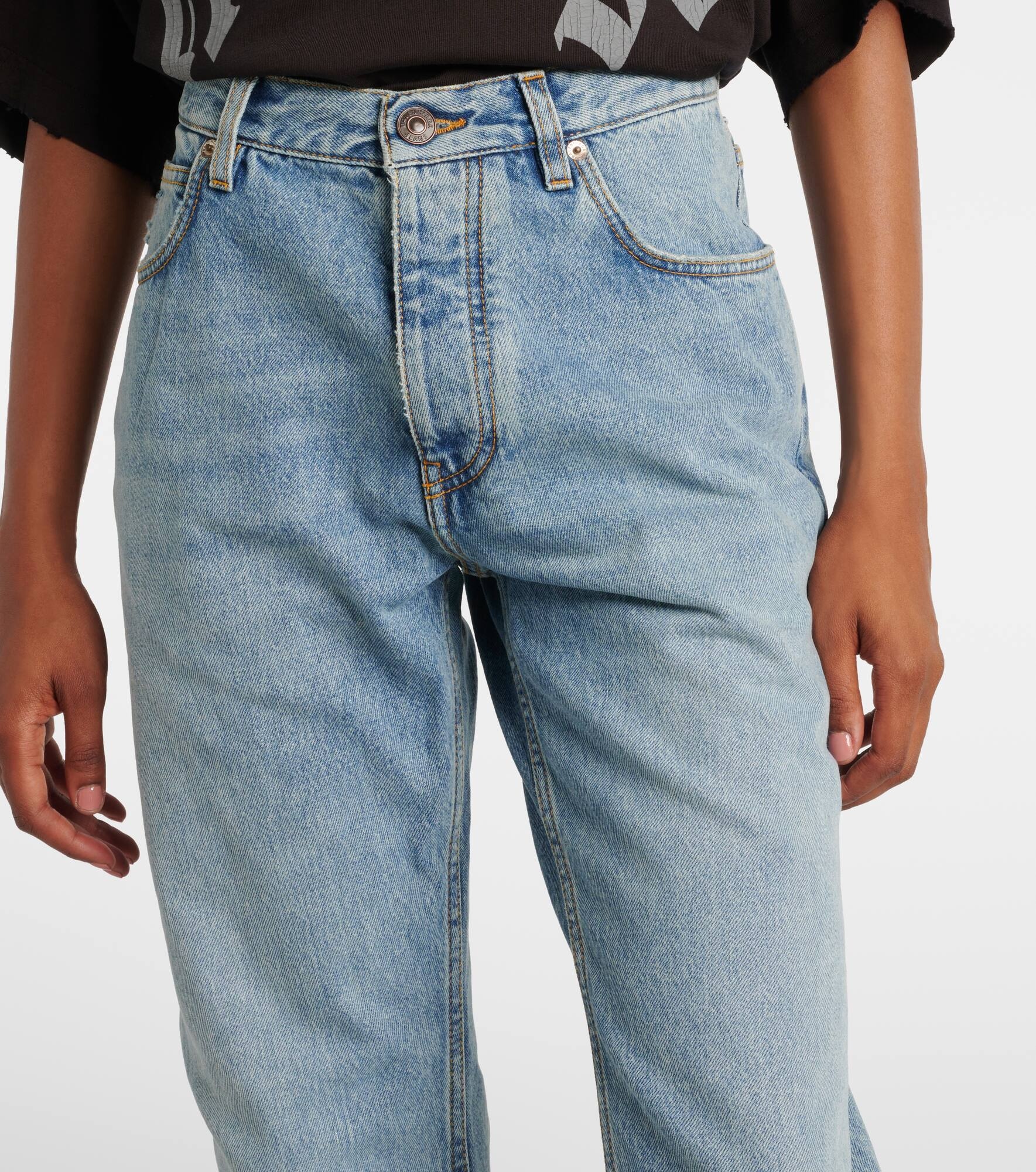Low-rise straight jeans - 4