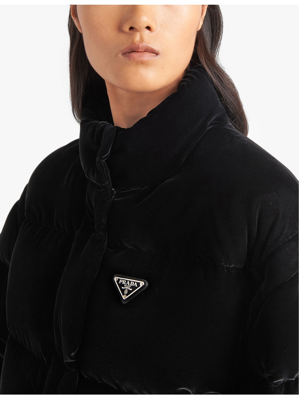 Convertible cropped velvet-down jacket - 5