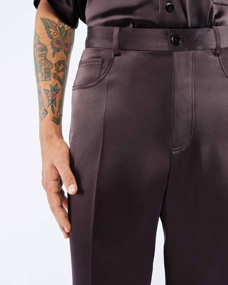 Nanushka MACEN - Slip satin pants - Yellow outlook