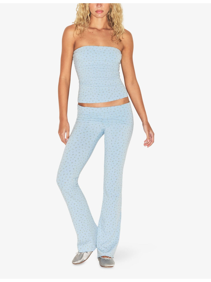 SKIMS Foldover Lounge Cotton-Jersey Trousers outlook