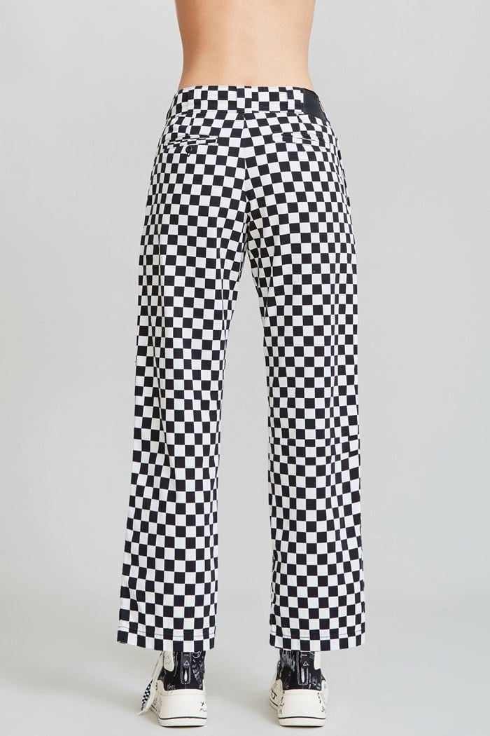 Slouch Pant - Black and White Checker | R13 Denim Official Site - 6