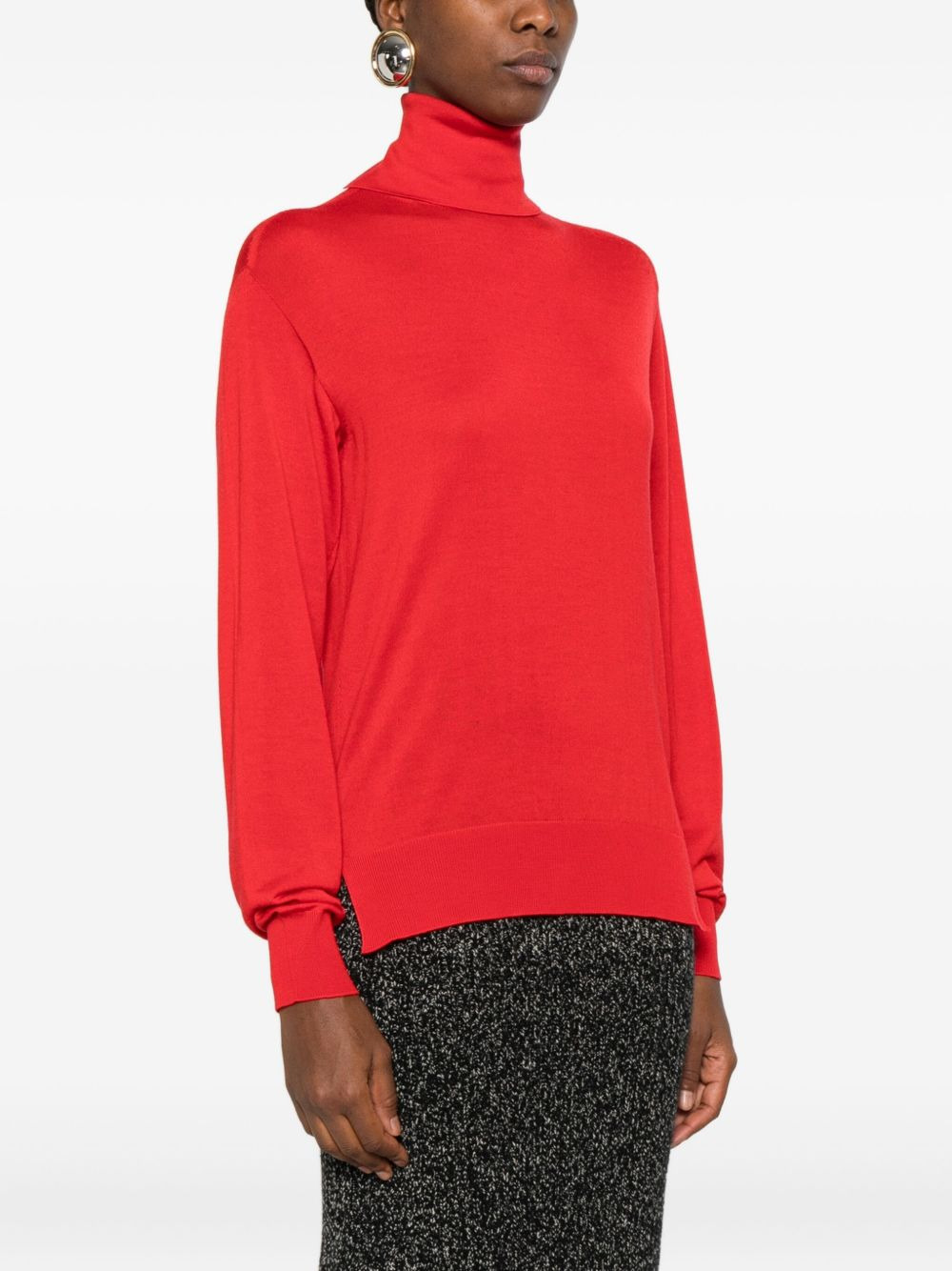 turtleneck knitted sweater - 3