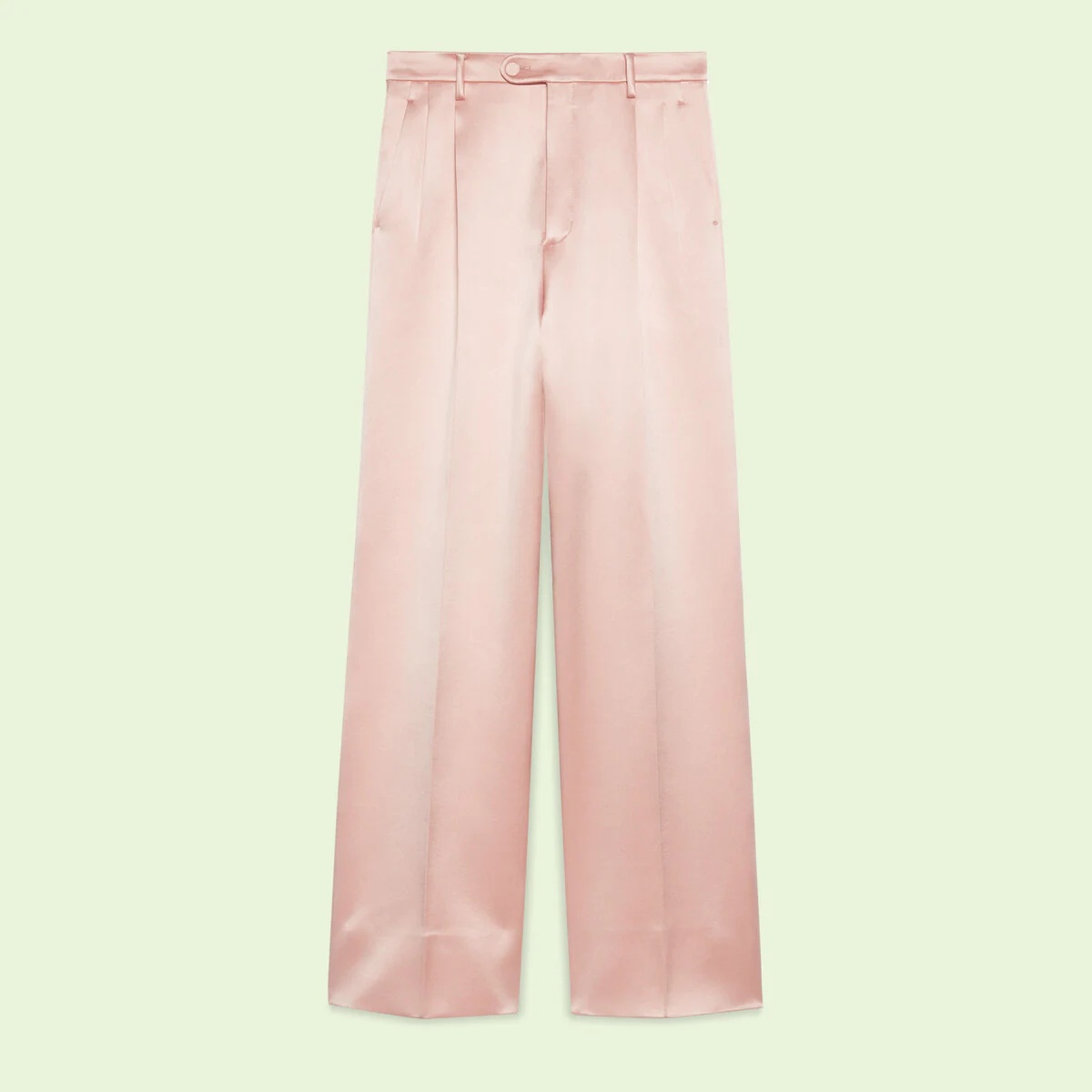 Straight satin pants - 1