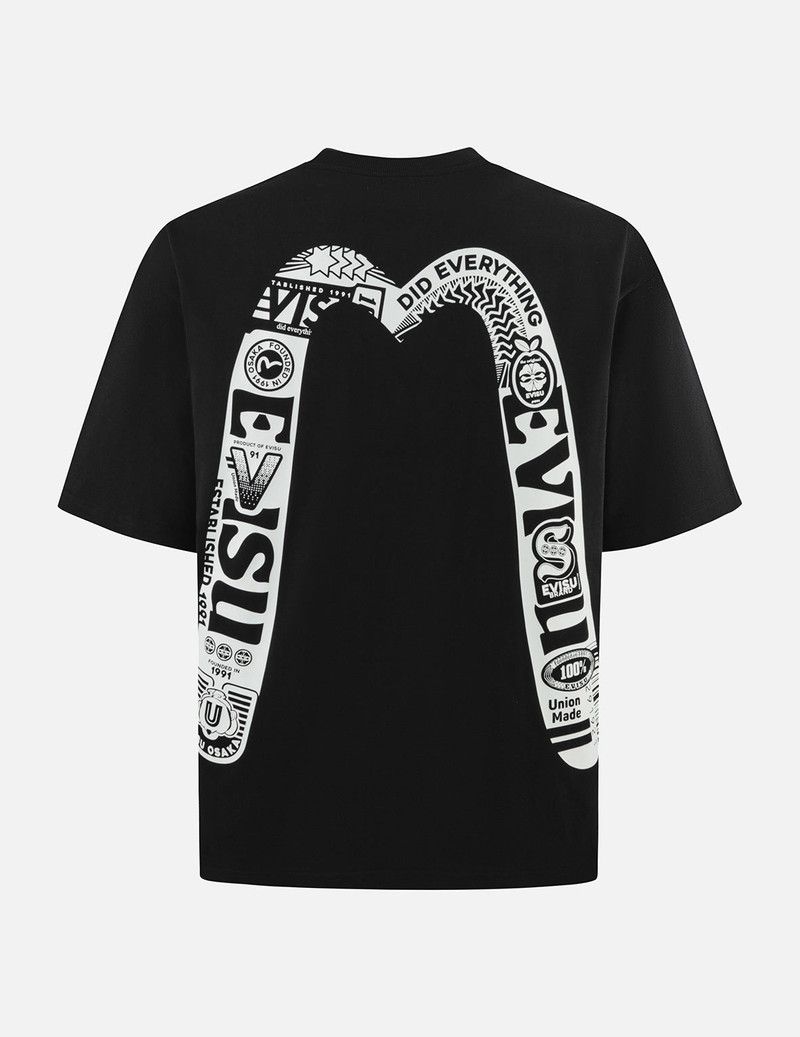 Logo and Daicock Print Loose Fit T-Shirt 1