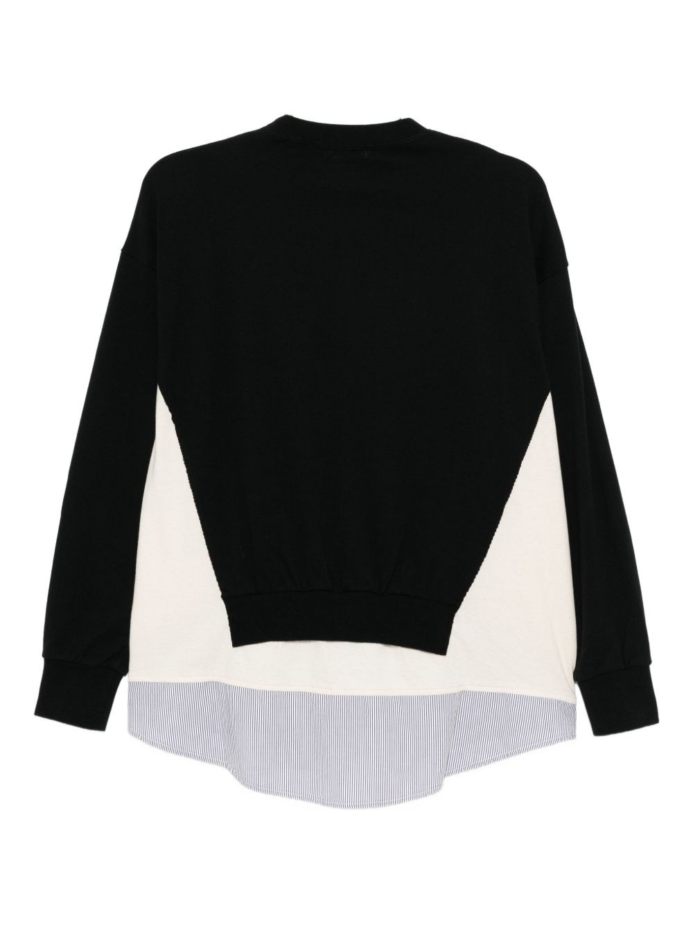 layered cotton sweatshirt - 2