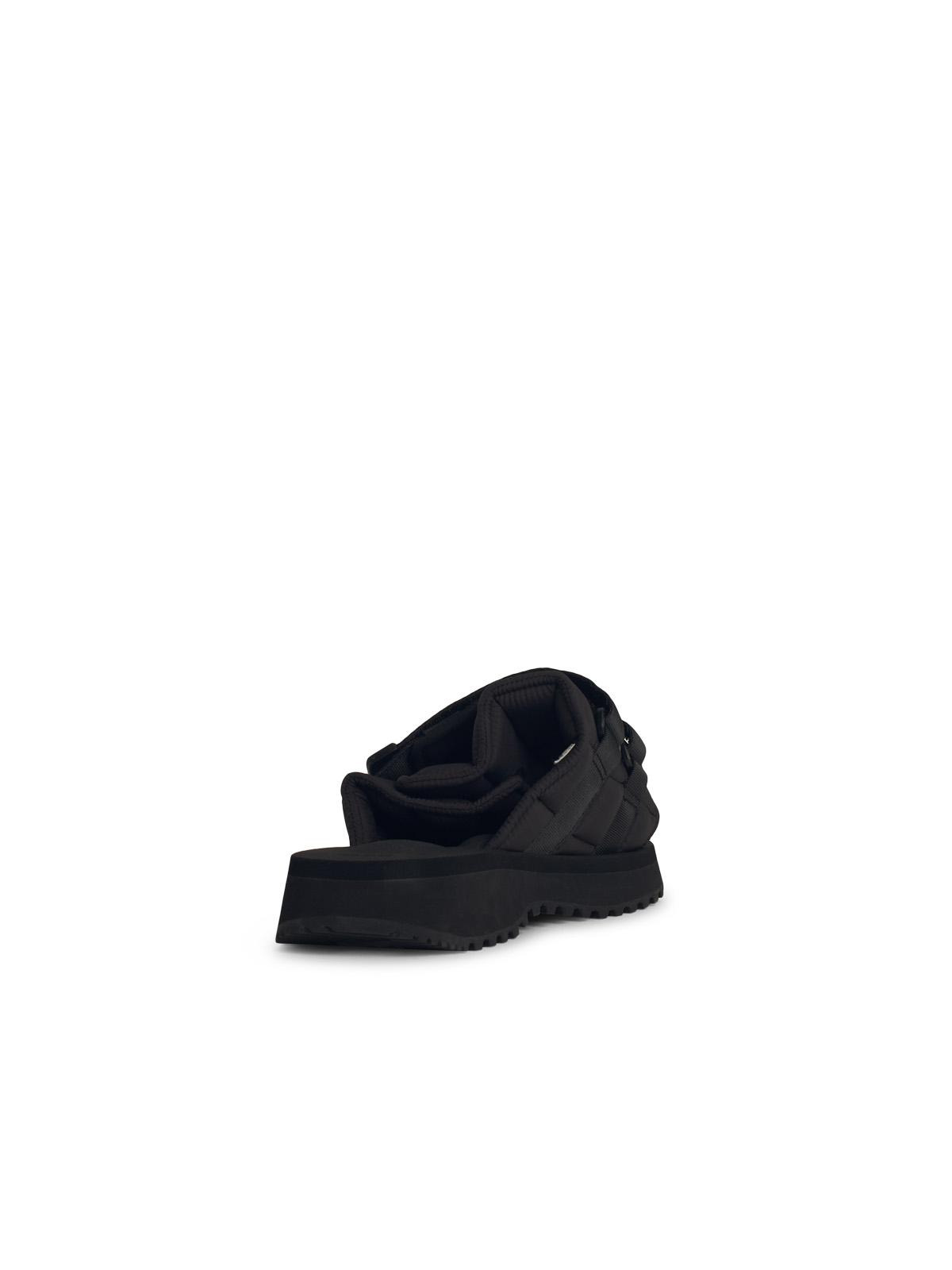 Palm Angels 'Moto-P' Black Synthetic Fibre Sandals Men - 3