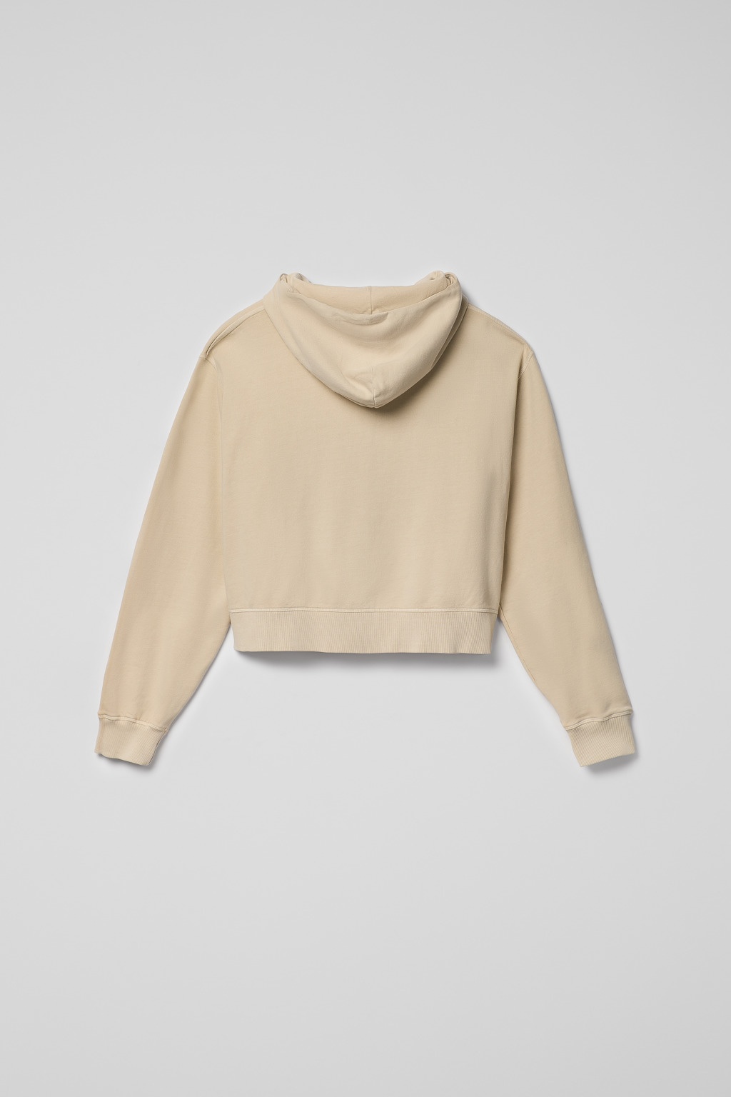 Beige Cotton Hoodie - 4