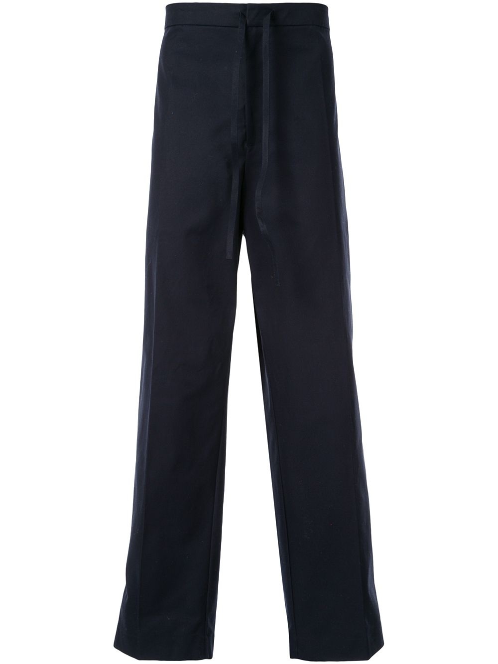 high-rise drawstring trousers - 1