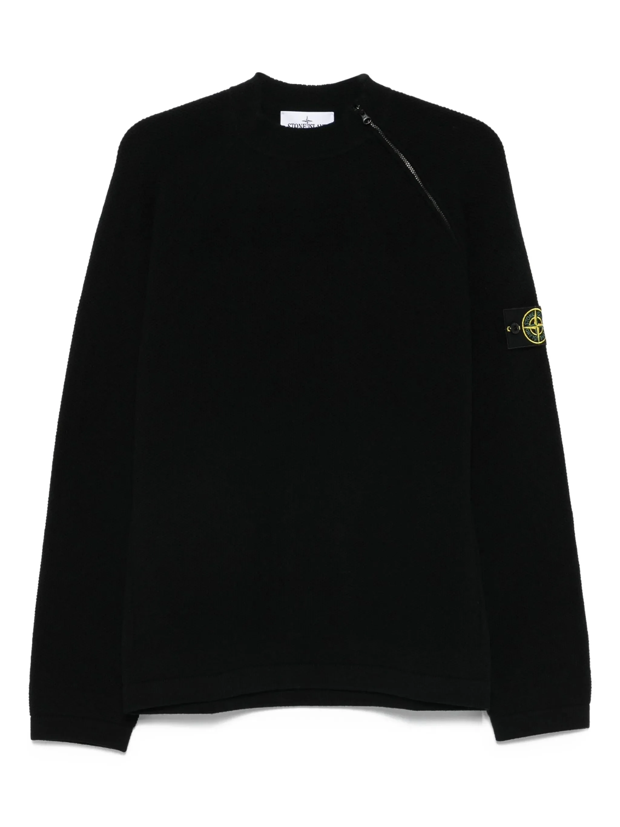 Stone Island Side-zip Logo-patch Jumper - 1
