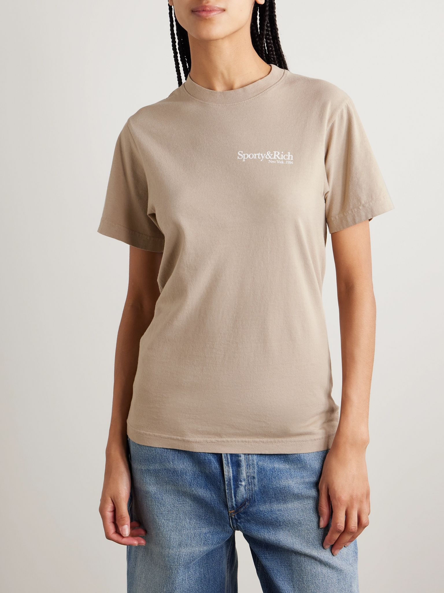 Printed cotton-jersey T-shirt Mushroom - 3