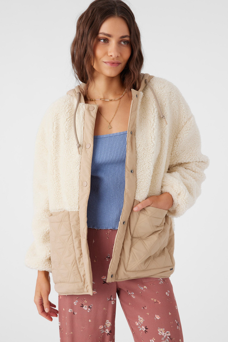 Meena High Pile Fleece Quilted Jacket 9