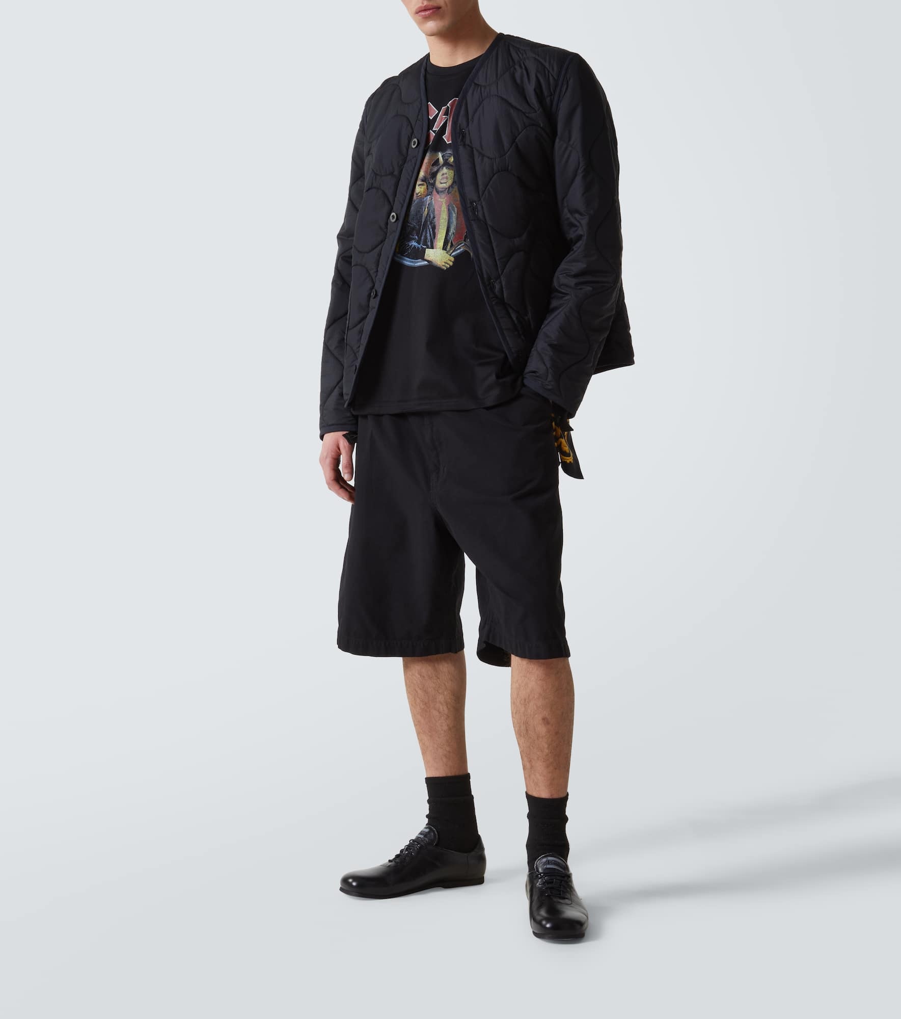 AC/DC printed caped cotton jersey T-shirt - 2