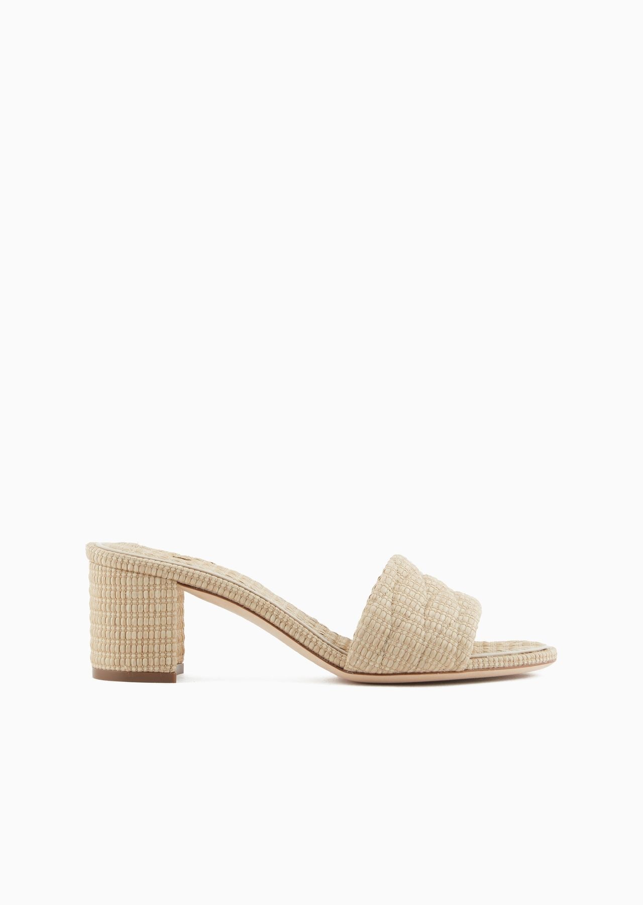 Quilted raffia sandals - 1