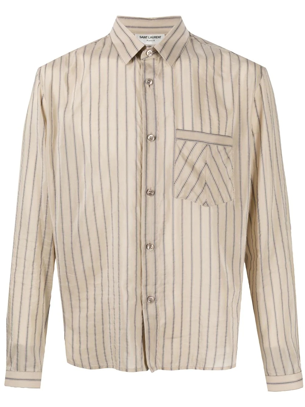 striped cotton shirt - 1