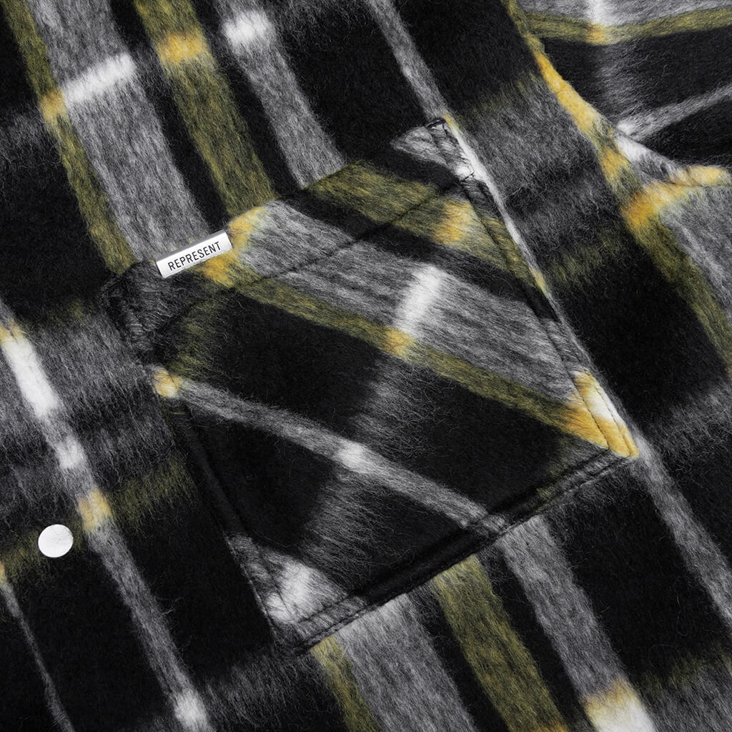 TEXTURED OVERSHIRT - JET BLACK - 3