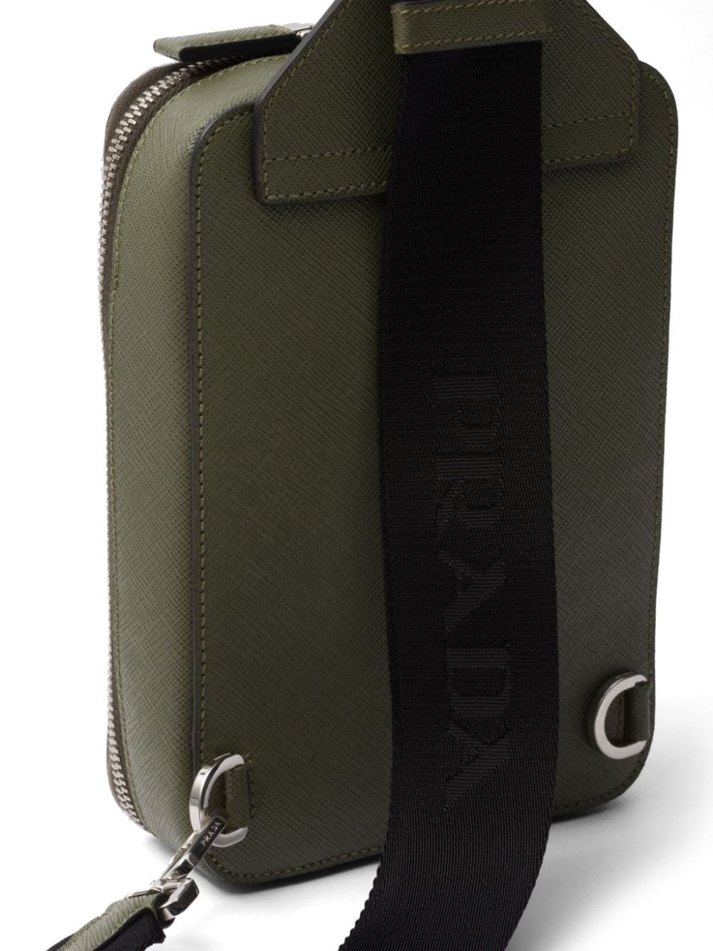Brique leather shoulder bag - 3