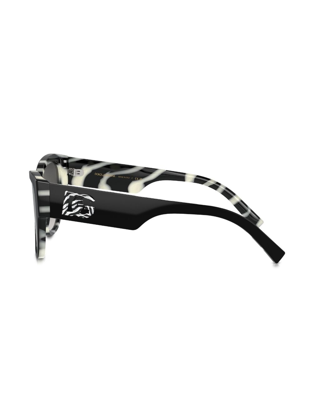 zebra-print cat-eye sunglasses - 3