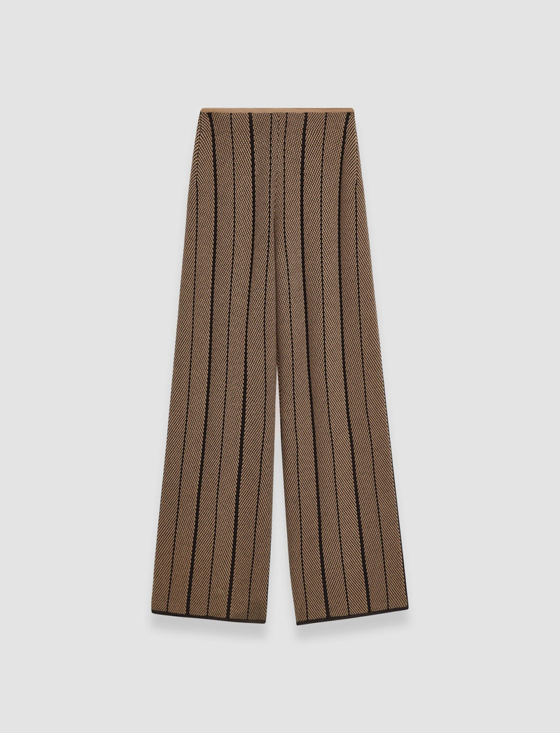Chevron Jacquard Knitted Trousers 1