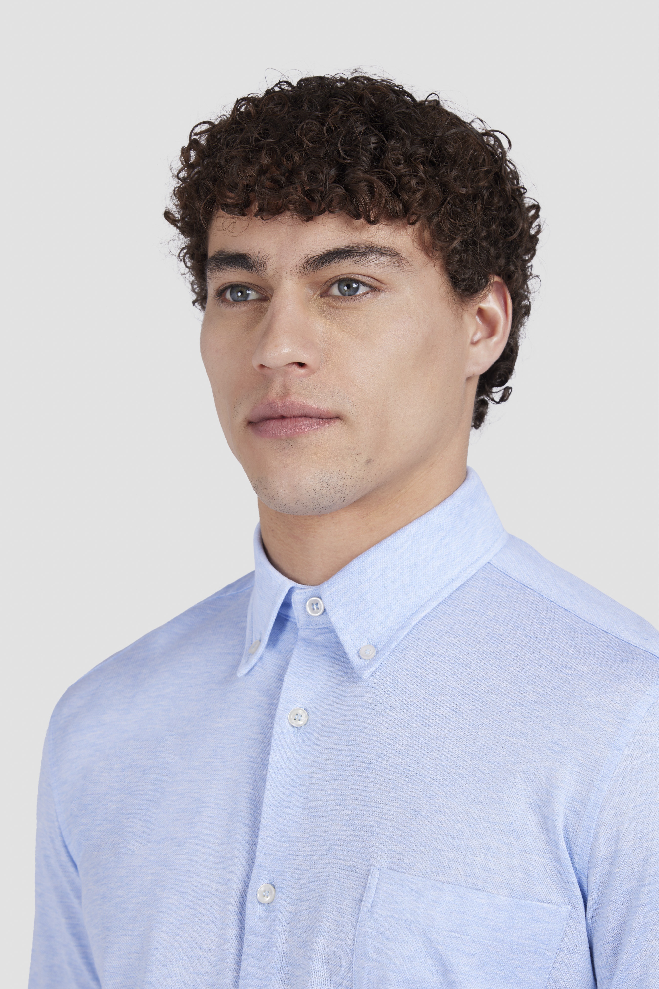 PIQUÉ COTTON SHIRT - 4