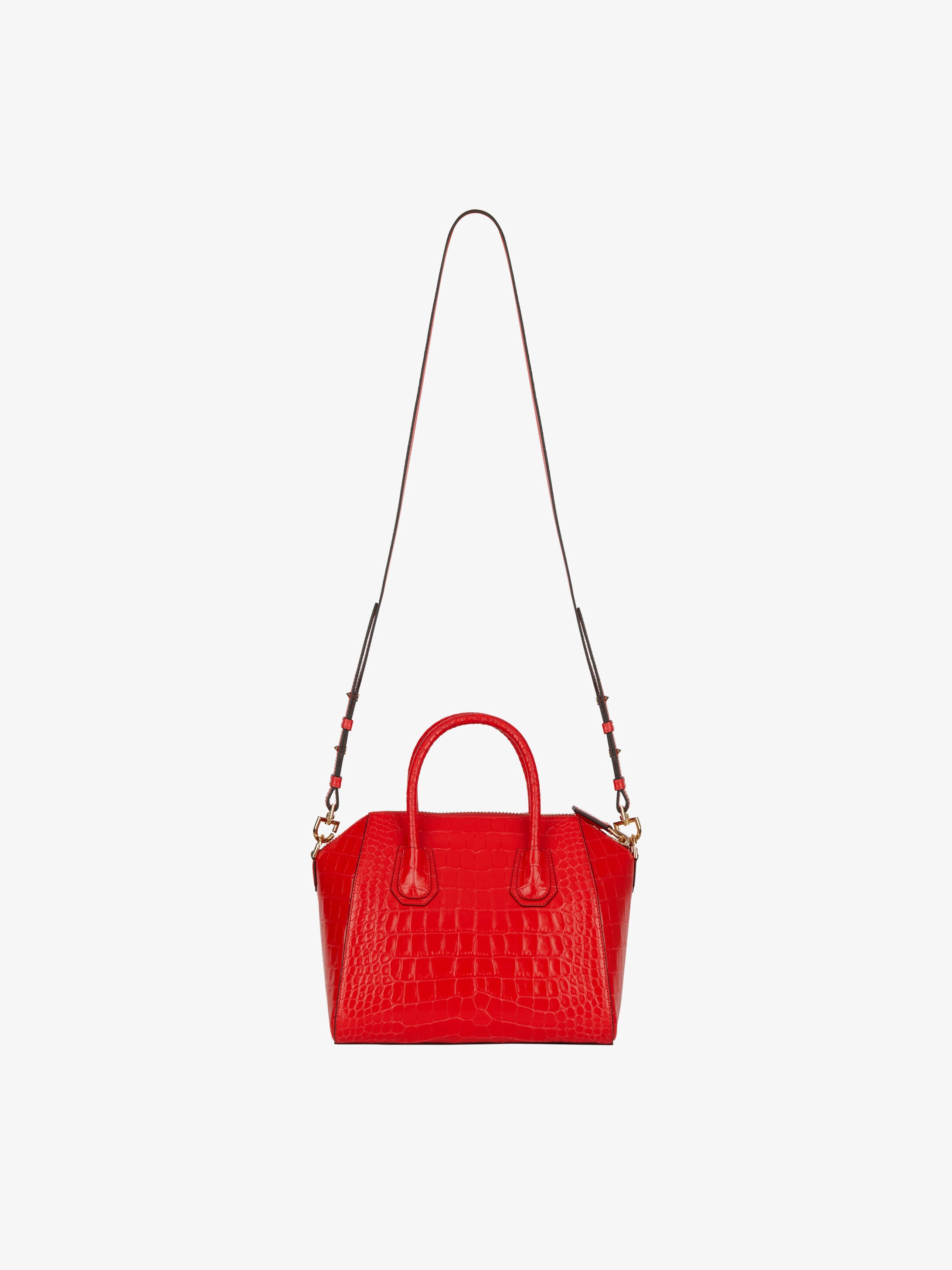 Mini Antigona bag in crocodile effect leather - 4