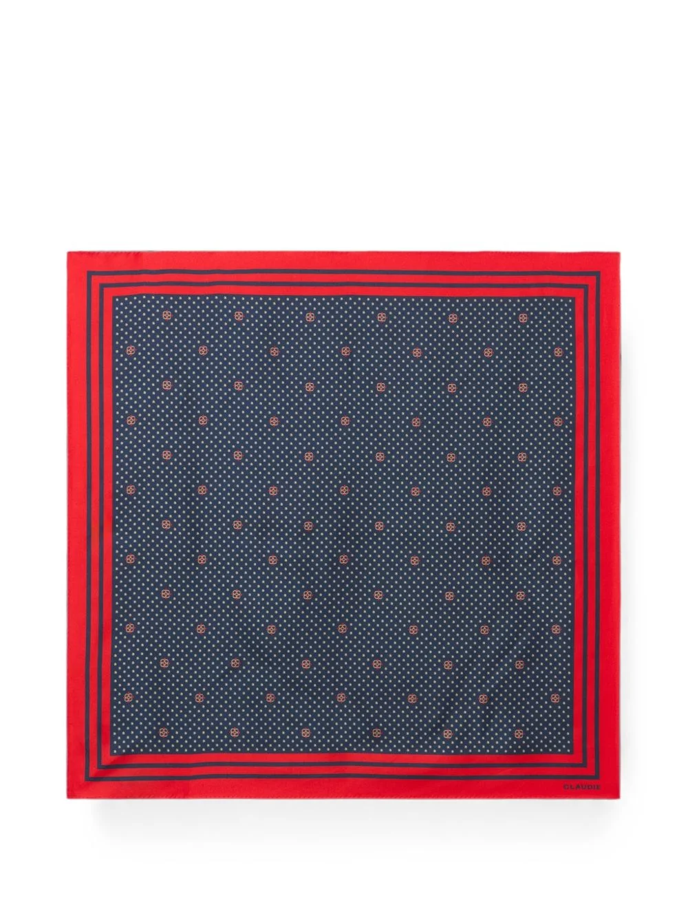 printed square scarf - 1