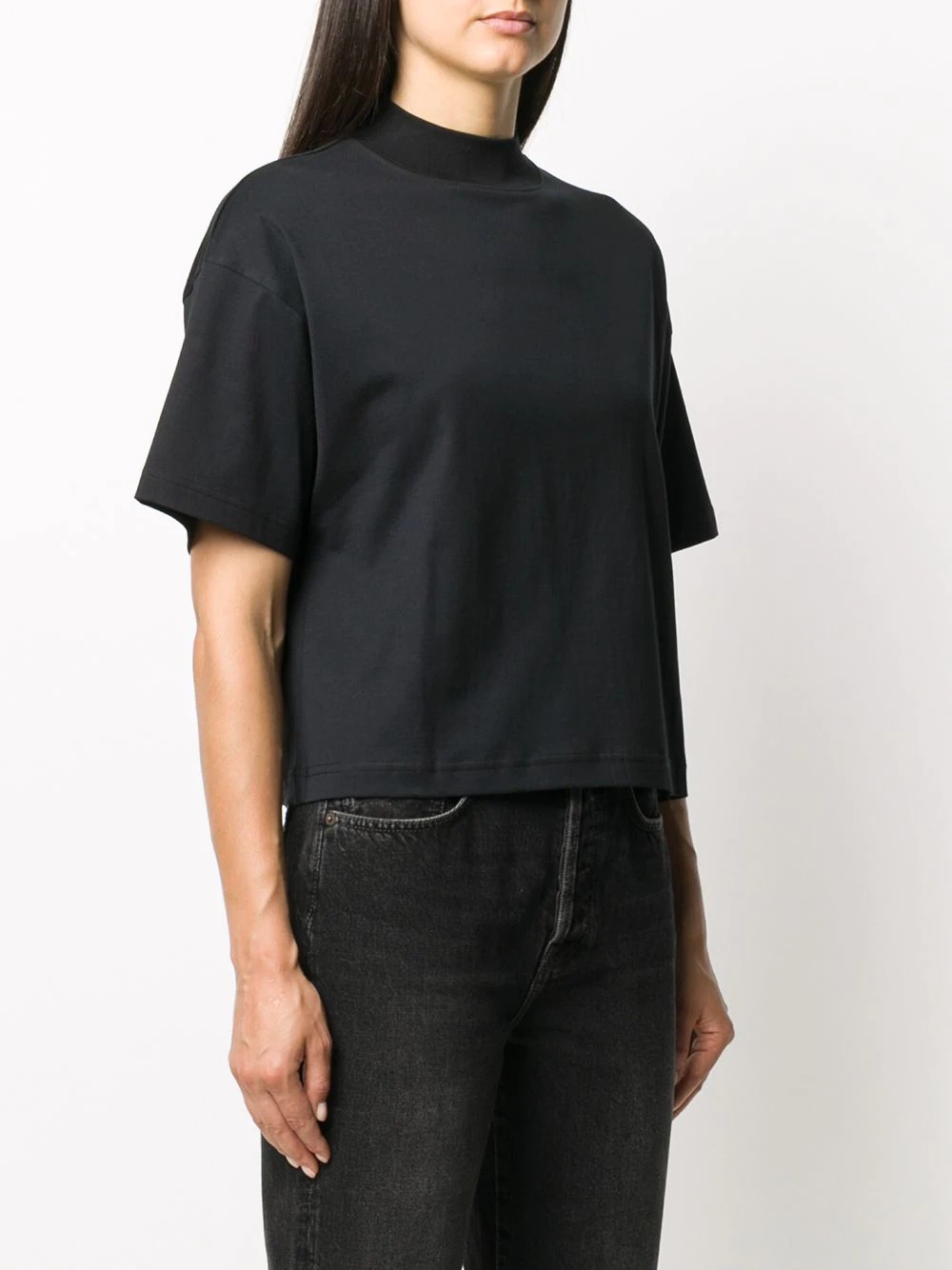 mock neck T-shirt - 3