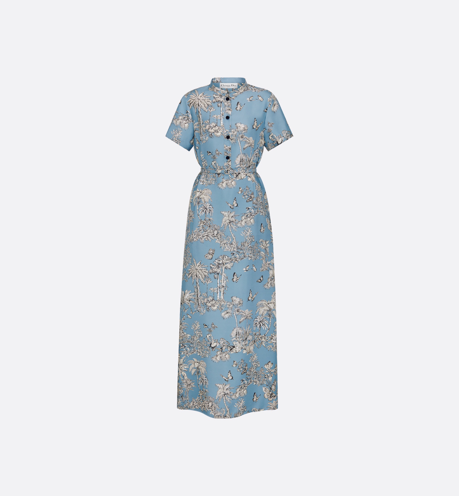ワンピース Dior Dioriviera Long Shirtdress Dioriviera Mid-Length Belted Shirtdress Beige Cotton