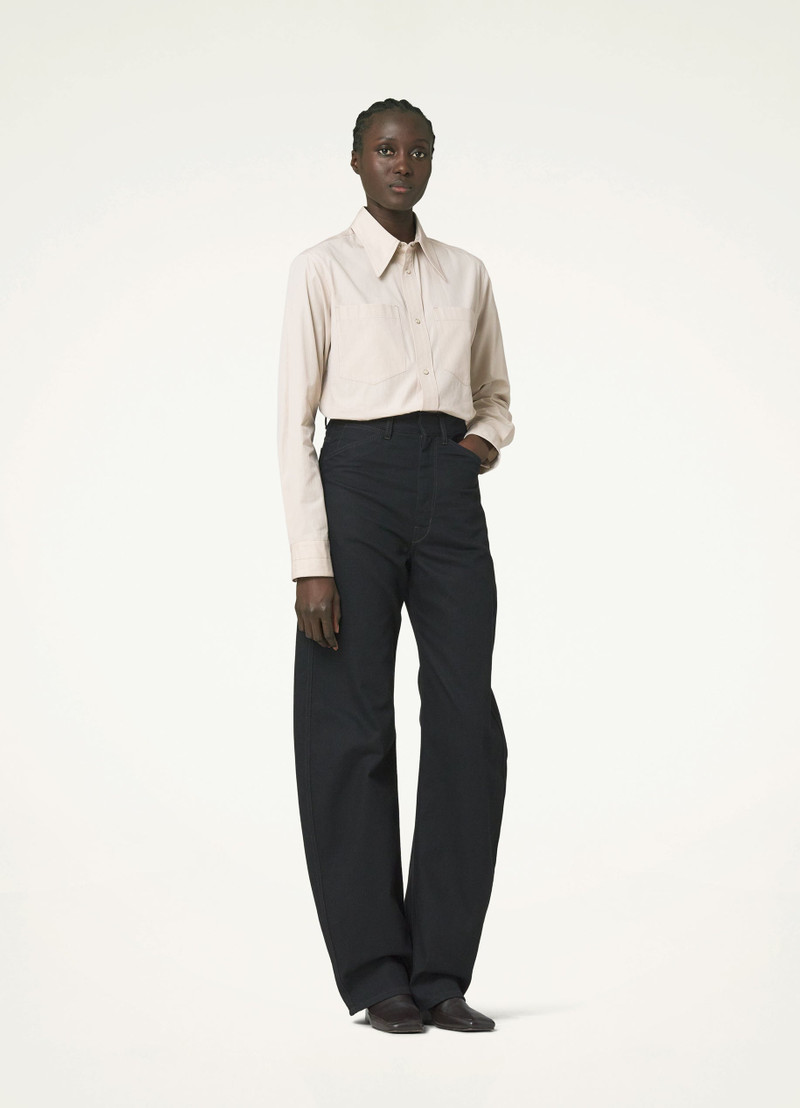 POINTED COLLAR SHIRT WITH SNAPS 4