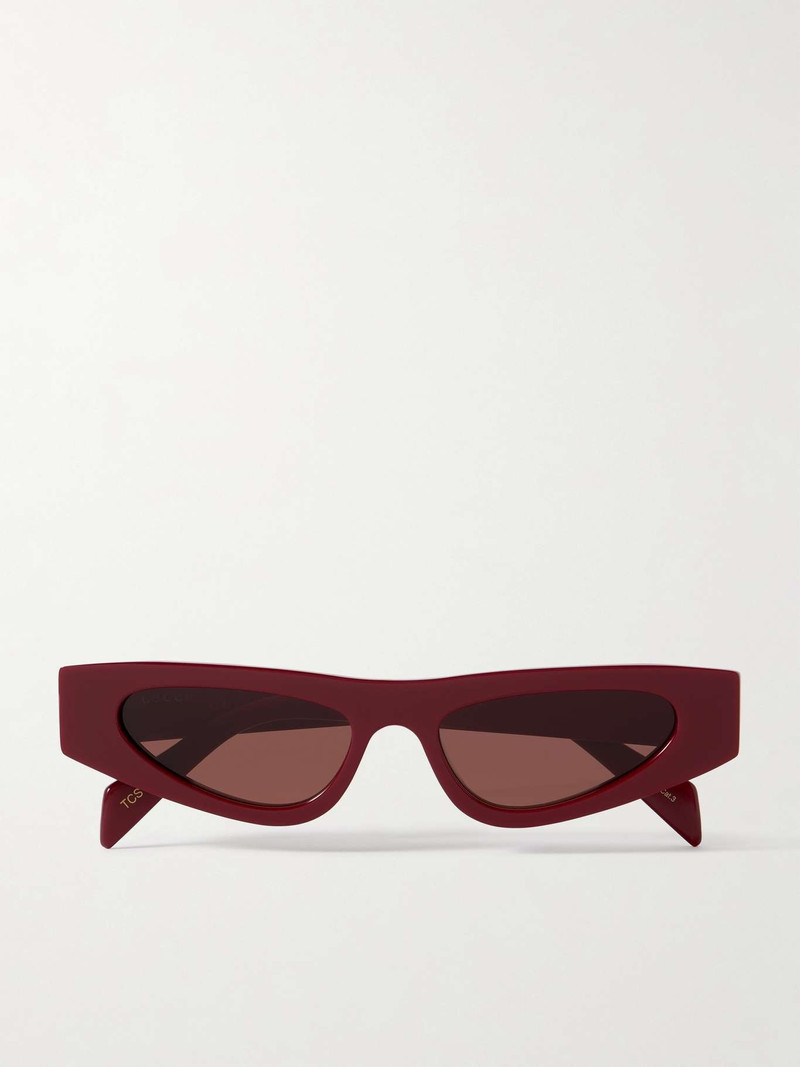 Cat-eye acetate sunglasses Burgundy - 1