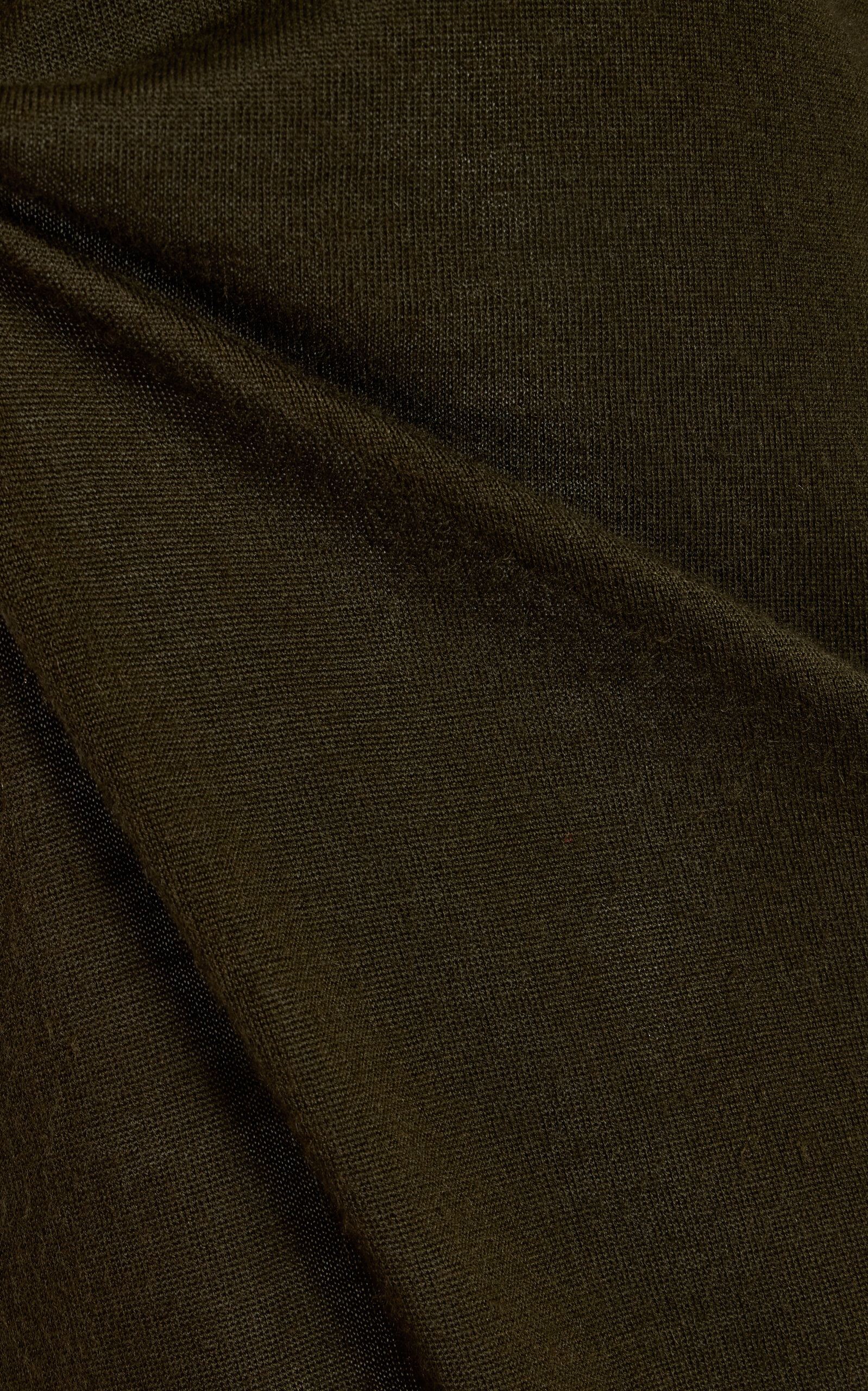 Cashmere T-Shirt Dress olive - 5