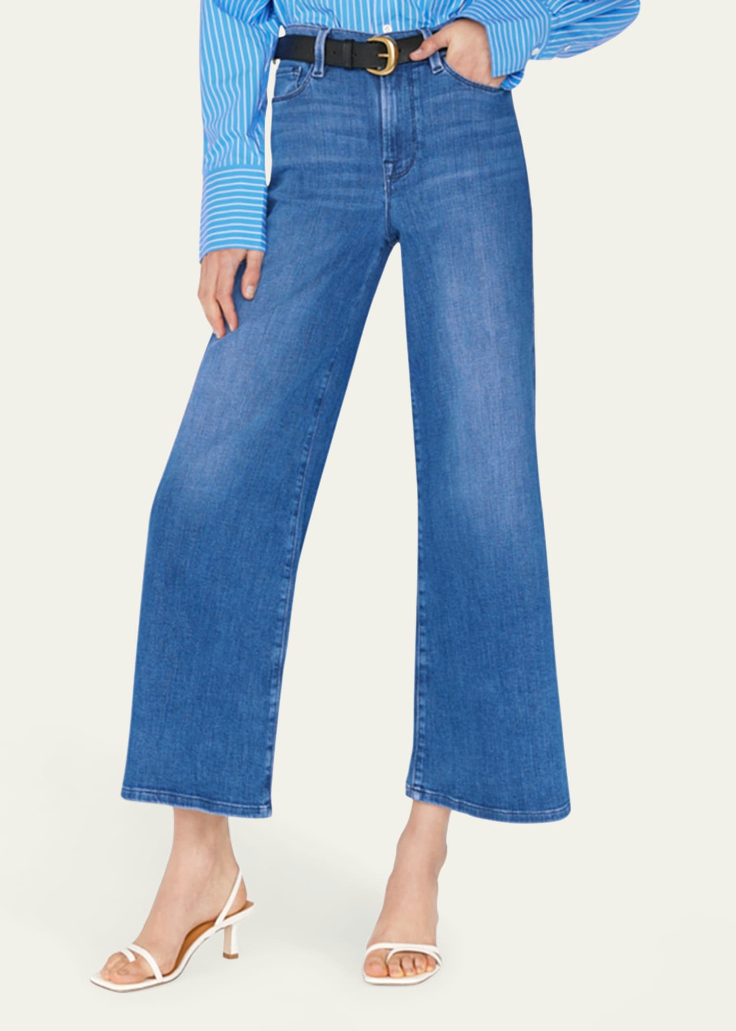 Le Palazzo Cropped Jeans - 4