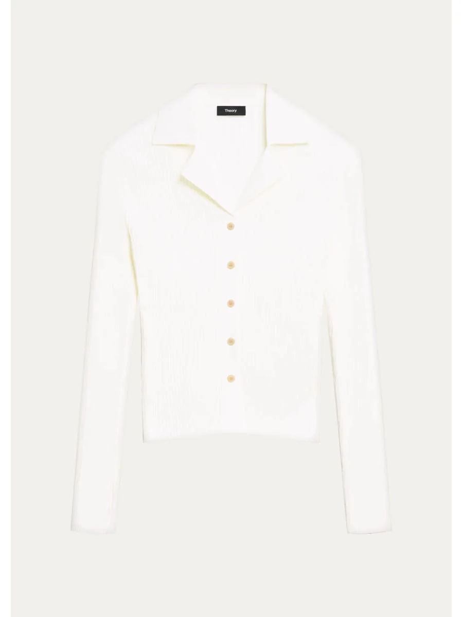 Slim Rib-Knit Shirt - 1