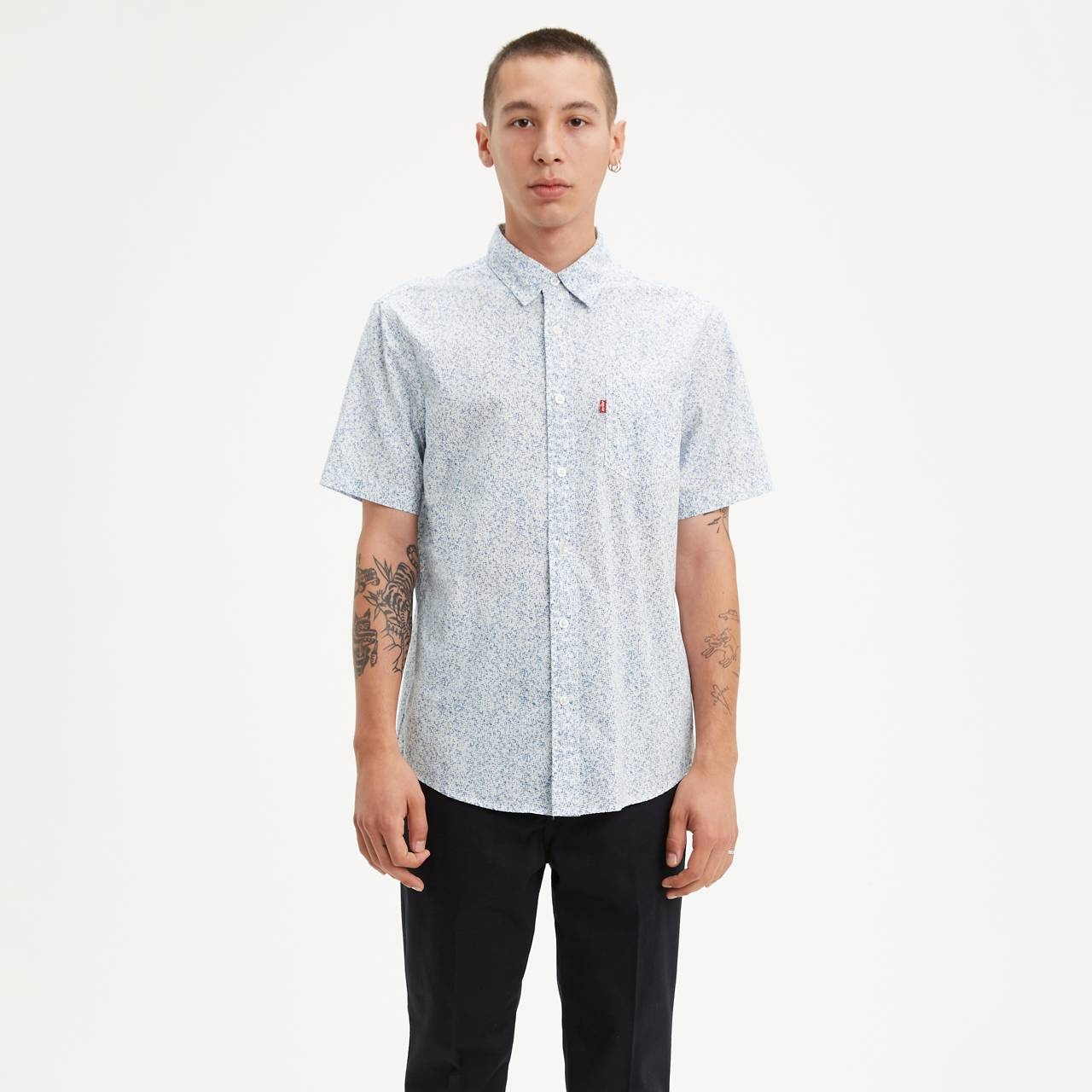 SHORT SLEEVE CLASSIC ONE POCKET STANDARD FIT SHIRT - 1