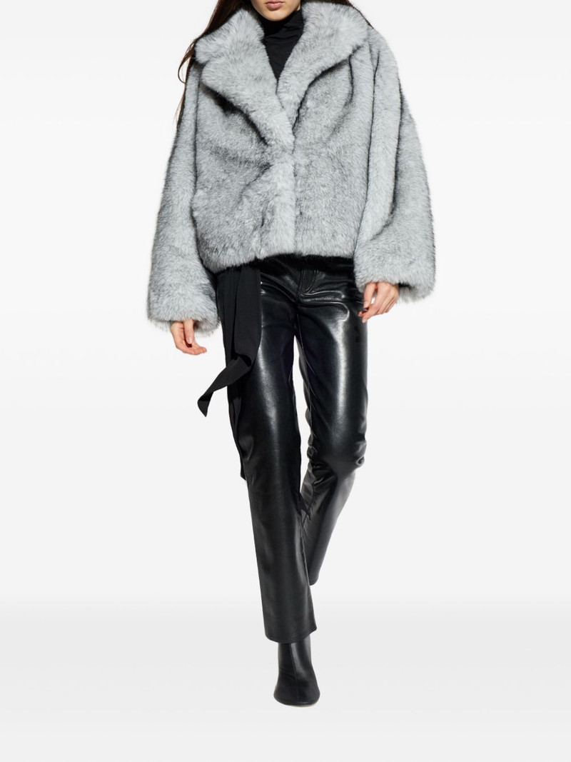 STAND STUDIO India faux-fur jacket outlook