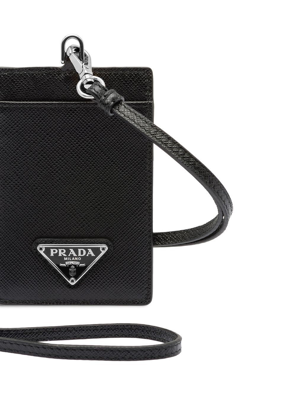 Saffiano leather badge holder - 3