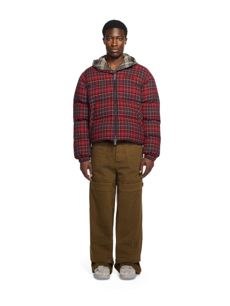 Off-White Spray Arrow Check Flannel Down Jacket outlook